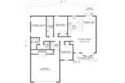 Traditional Style House Plan - 3 Beds 2 Baths 1325 Sq/Ft Plan #17-2188 