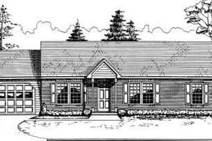Ranch Exterior - Front Elevation Plan #30-118