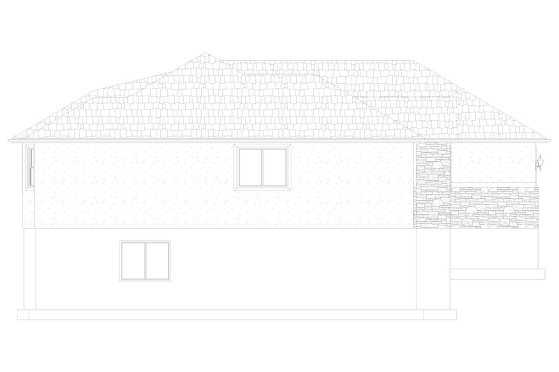 House Design - Exterior - Other Elevation for Ranch House Plan #1060-290 - 3 bed, 2 bath