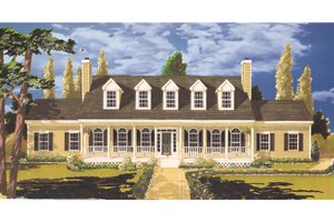 Country Exterior - Front Elevation Plan #3-313