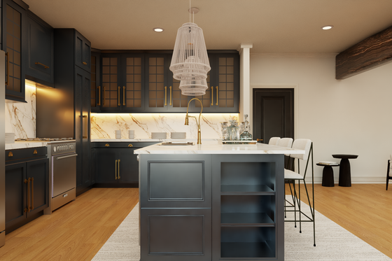 Interior - Kitchen 2 for Barndominium House Plan #1064-423 - 3 bed, 3.5 bath