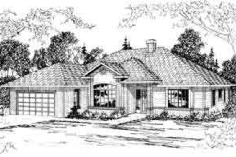 Home Plan - Ranch Exterior - Front Elevation Plan #124-288