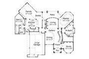 European Style House Plan - 5 Beds 4.5 Baths 4716 Sq/Ft Plan #411-544 