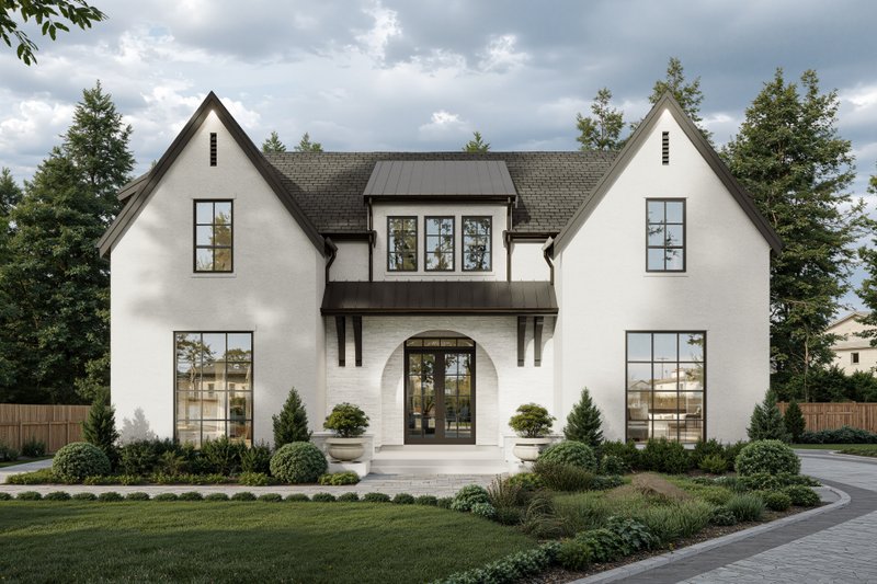 Dream House Plan - Exterior - Front Elevation 2 for European House Plan #1114-13 - 4 bed, 3.5 bath