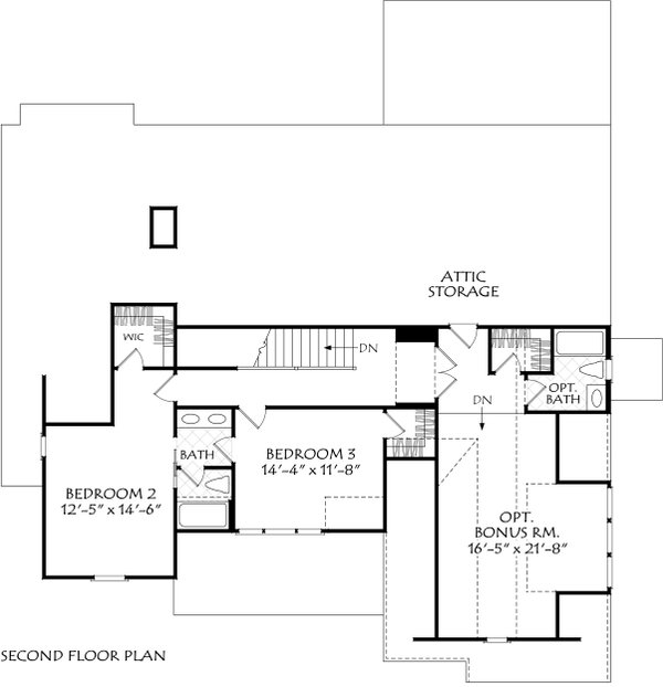 Dream House Plan - Farmhouse Floor Plan - Upper Floor Plan #927-1032