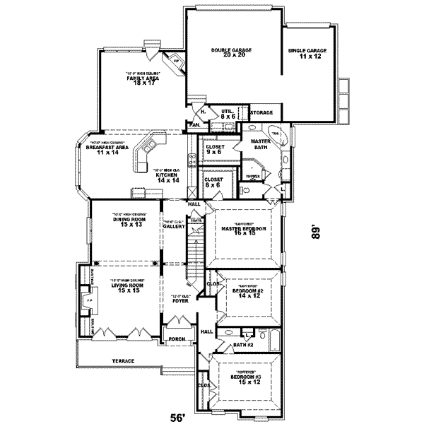 European Floor Plan - Main Floor Plan #81-622