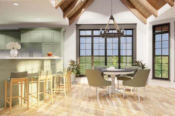 Interior - Kitchen 2 for Traditional House Plan #17-2881 - 4 bed, 3 bath