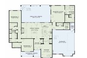 Traditional Style House Plan - 3 Beds 2.5 Baths 1960 Sq/Ft Plan #17-2400 