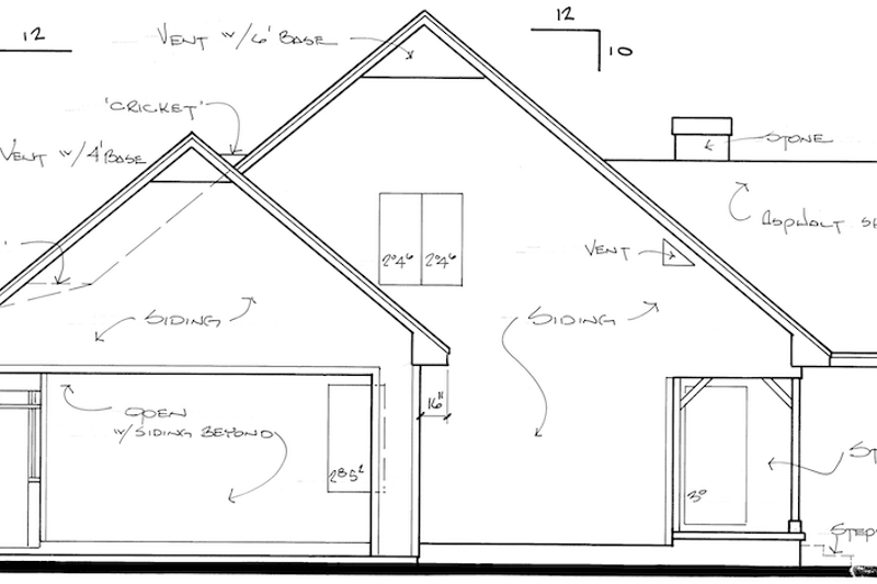 Architectural House Design - Exterior - Other Elevation for Farmhouse House Plan #30-186 - 3 bed, 2.5 bath