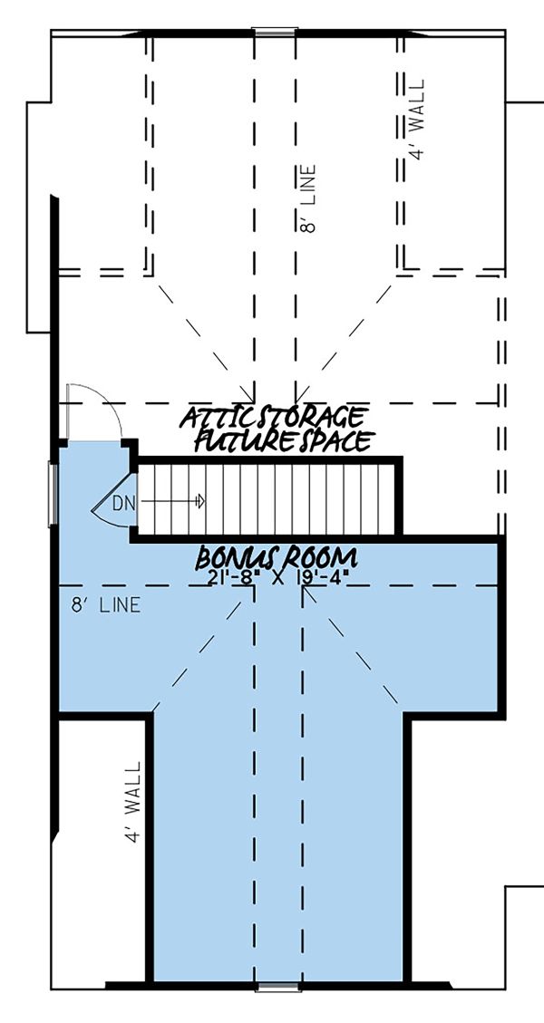 Country Floor Plan - Upper Floor Plan #923-132