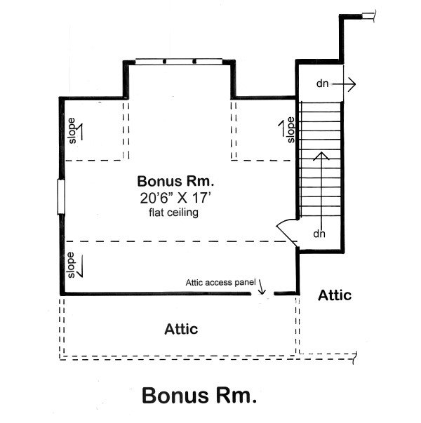 Cottage Floor Plan - Upper Floor Plan #312-734