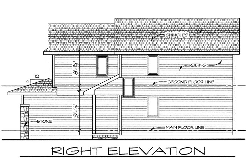 Dream House Plan - Exterior - Other Elevation 1 for Traditional House Plan #20-2102 - 3 bed, 2.5 bath