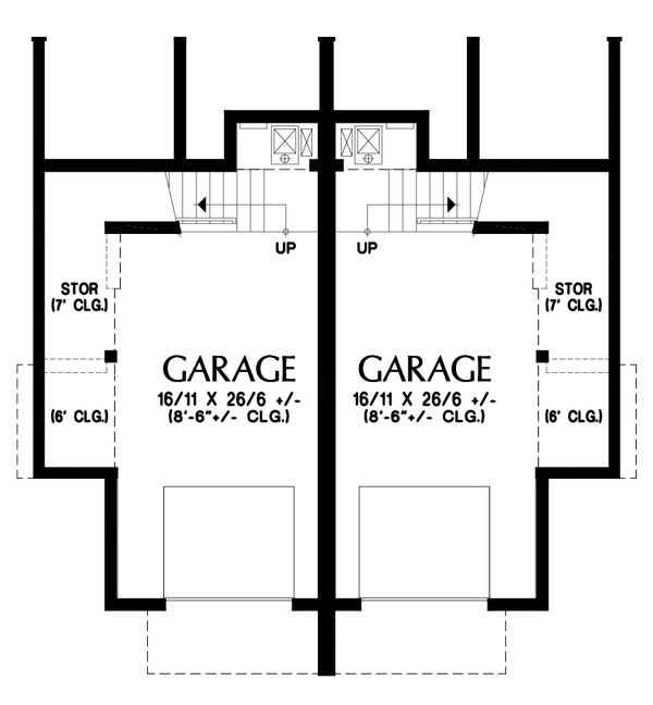 Home Plan - Contemporary Floor Plan - Lower Floor Plan #48-1021