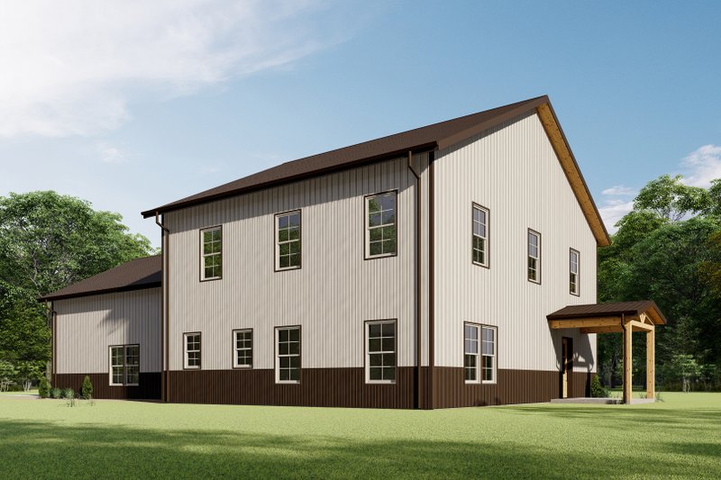 Architectural House Design - Exterior - Other Elevation 2 for Barndominium House Plan #1092-63 - 3 bed, 2.5 bath