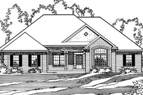 Exterior - Front Elevation for Traditional House Plan #31-134 - 4 bed, 3 bath