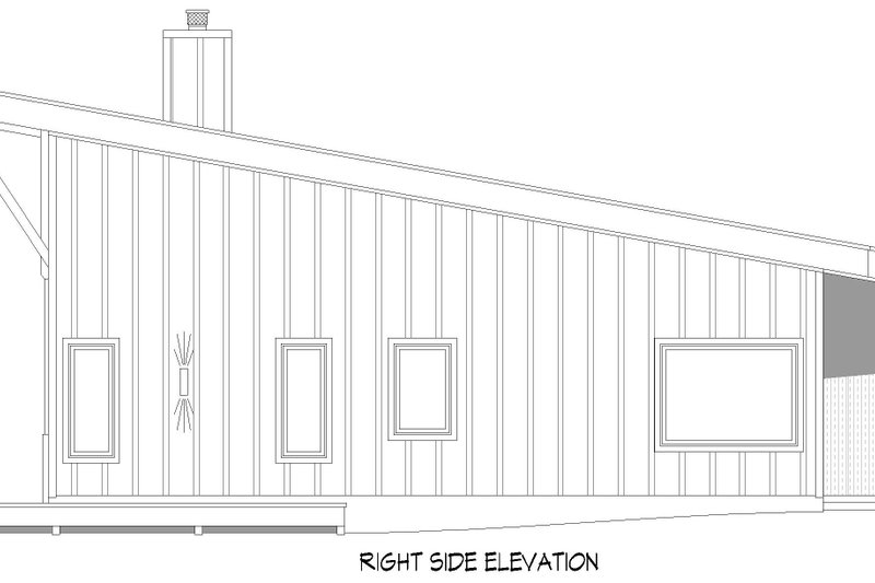 House Blueprint - Exterior - Other Elevation 1 for Country House Plan #932-1312 - 2 bed, 2.5 bath