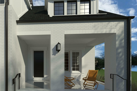 Exterior - Covered Porch for Modern House Plan #926-6 - 3 bed, 3.5 bath