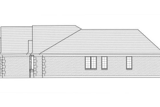 Exterior - Other Elevation for European House Plan #46-503 - 3 bed, 2.5 bath
