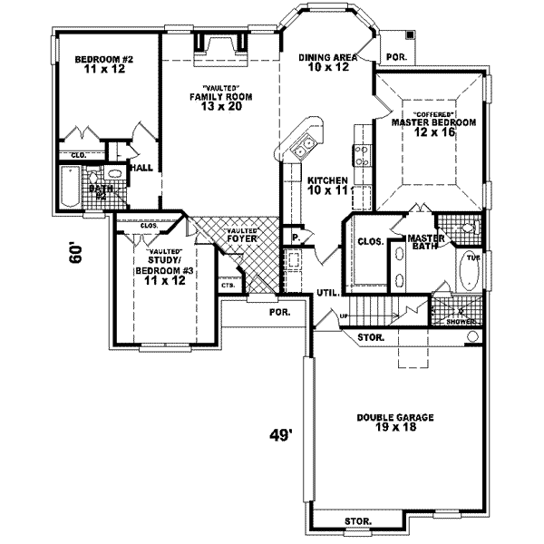 European Floor Plan - Main Floor Plan #81-514