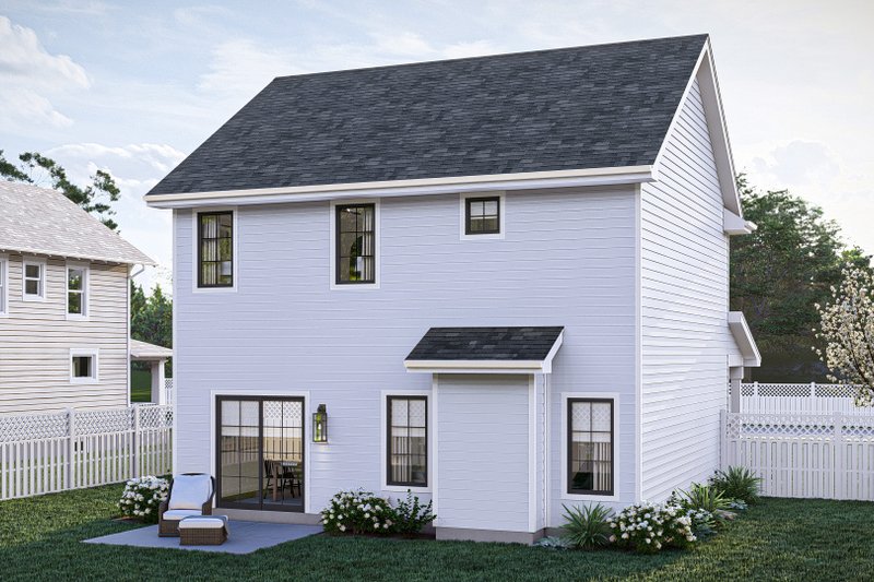 Architectural House Design - Exterior - Rear Elevation for Craftsman House Plan #455-481 - 3 bed, 2.5 bath