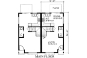 Traditional Style House Plan - 2 Beds 1 Baths 1714 Sq/Ft Plan #303-369 