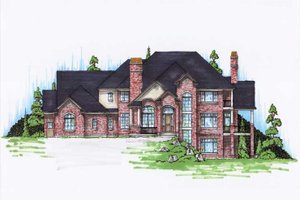 Traditional Exterior - Front Elevation Plan #5-437