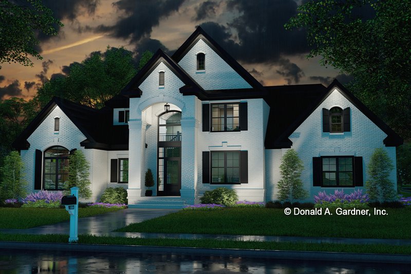 Home Plan - Exterior - Front Elevation 3 for European House Plan #929-884 - 4 bed, 3 bath