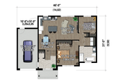 Farmhouse Style House Plan - 2 Beds 1 Baths 994 Sq/Ft Plan #25-4950 
