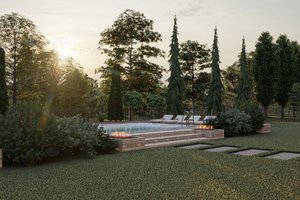 Exterior - Outdoor Living for Modern House Plan #455-568 - 3 bed, 2 bath