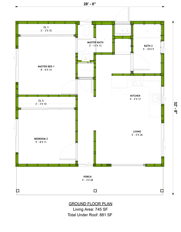 Architectural House Design - Contemporary Floor Plan - Main Floor Plan #1106-65