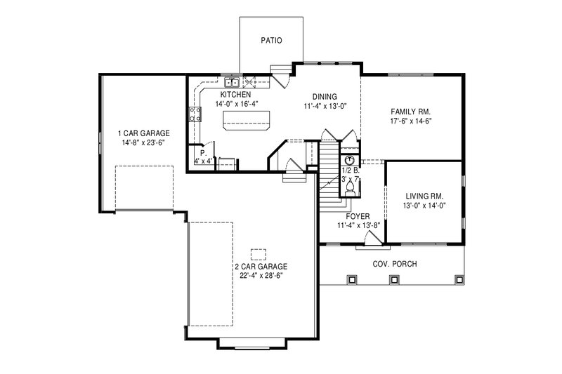Dream House Plan - Floor Plan - Main Floor for Traditional House Plan #920-100 - 6 bed, 3.5 bath