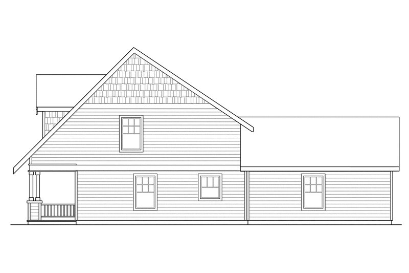 Home Plan - Exterior - Other Elevation 2 for Cottage House Plan #124-306 - 3 bed, 2.5 bath