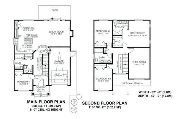 Farmhouse Floor Plan - Main Floor Plan #1100-54