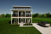 Country Style House Plan - 3 Beds 2.5 Baths 1969 Sq/Ft Plan #1116-25 Exterior 