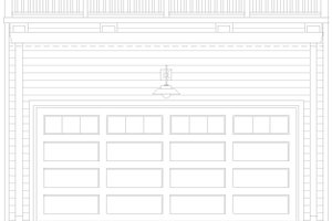 Exterior - Front Elevation 3 for Colonial House Plan #932-1092, 0 bath