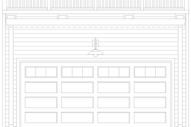 House Design - Exterior - Front Elevation 3 for Colonial House Plan #932-1092, 0 bath