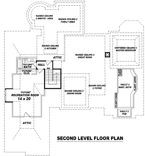 European Floor Plan - Upper Floor Plan #81-1310