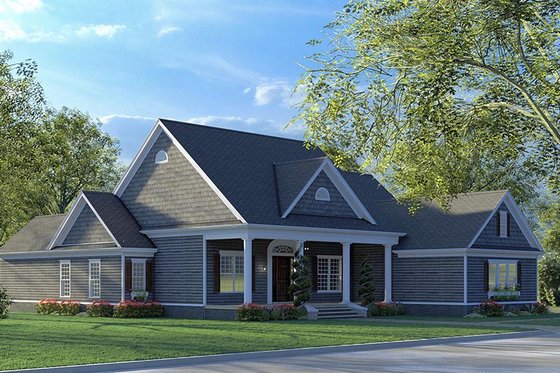 Exterior - Other Elevation for Farmhouse House Plan #923-190 - 4 bed, 3 bath
