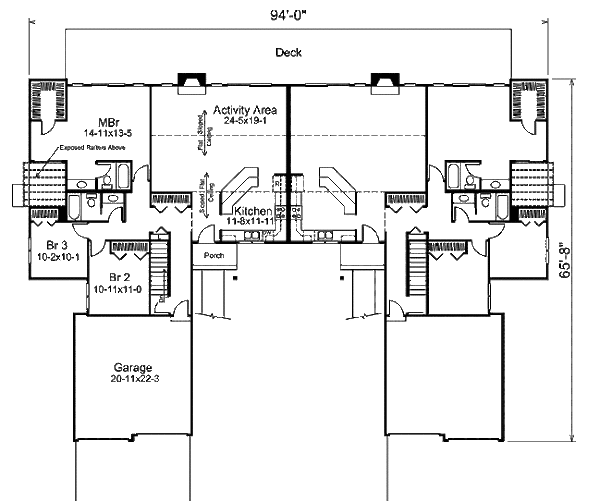 Tudor Floor Plan - Main Floor Plan #57-453