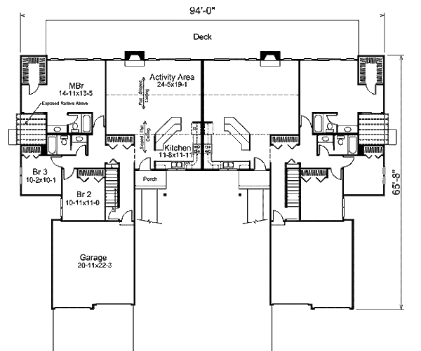 Dream House Plan - Tudor Floor Plan - Main Floor Plan #57-453