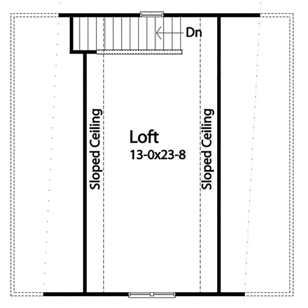 House Blueprint - Country Floor Plan - Upper Floor Plan #22-577