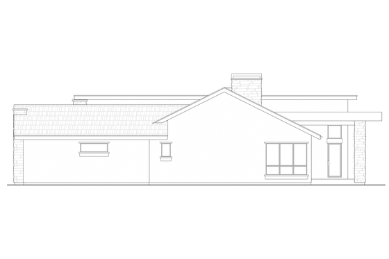 Exterior - Other Elevation 1 for Contemporary House Plan #1108-12 - 3 bed, 2.5 bath