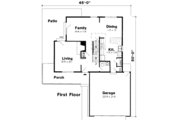 Traditional Style House Plan - 3 Beds 2.5 Baths 1816 Sq/Ft Plan #312-380 