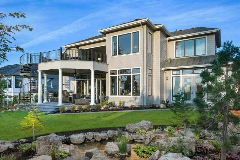 House Plan Design - Exterior - Rear Elevation 2 for European House Plan #48-650 - 4 bed, 4.5 bath