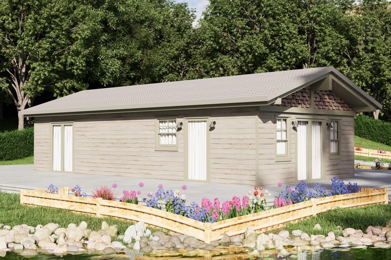 House Design - Exterior - Front Elevation 2 for Craftsman House Plan #1106-86 - 1 bed, 1 bath