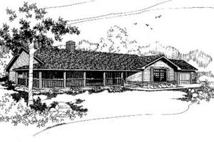 Ranch Exterior - Front Elevation Plan #60-323