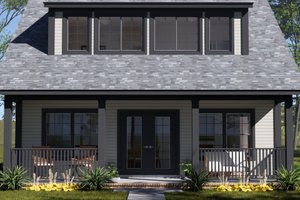 Exterior - Covered Porch for Cottage House Plan #513-2396 - 3 bed, 2.5 bath