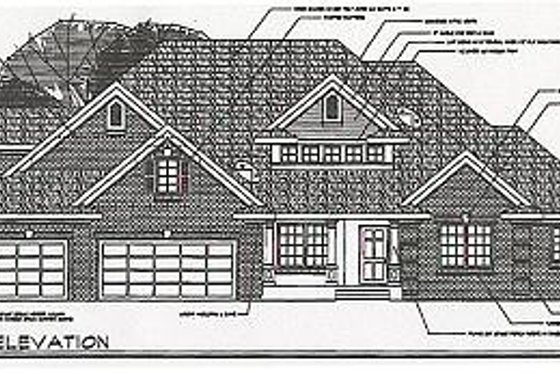 Exterior - Other Elevation for Craftsman House Plan #124-418 - 4 bed, 3 bath