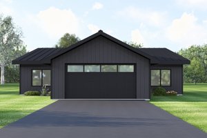 Architectural House Design - Exterior - Front Elevation for Modern House Plan #1064-460 - 2 bed, 2.5 bath