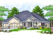 European Style House Plan - 3 Beds 2 Baths 1960 Sq/Ft Plan #70-665 